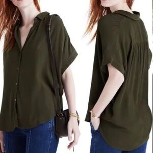 Madewell Central Shirt - Olive Green